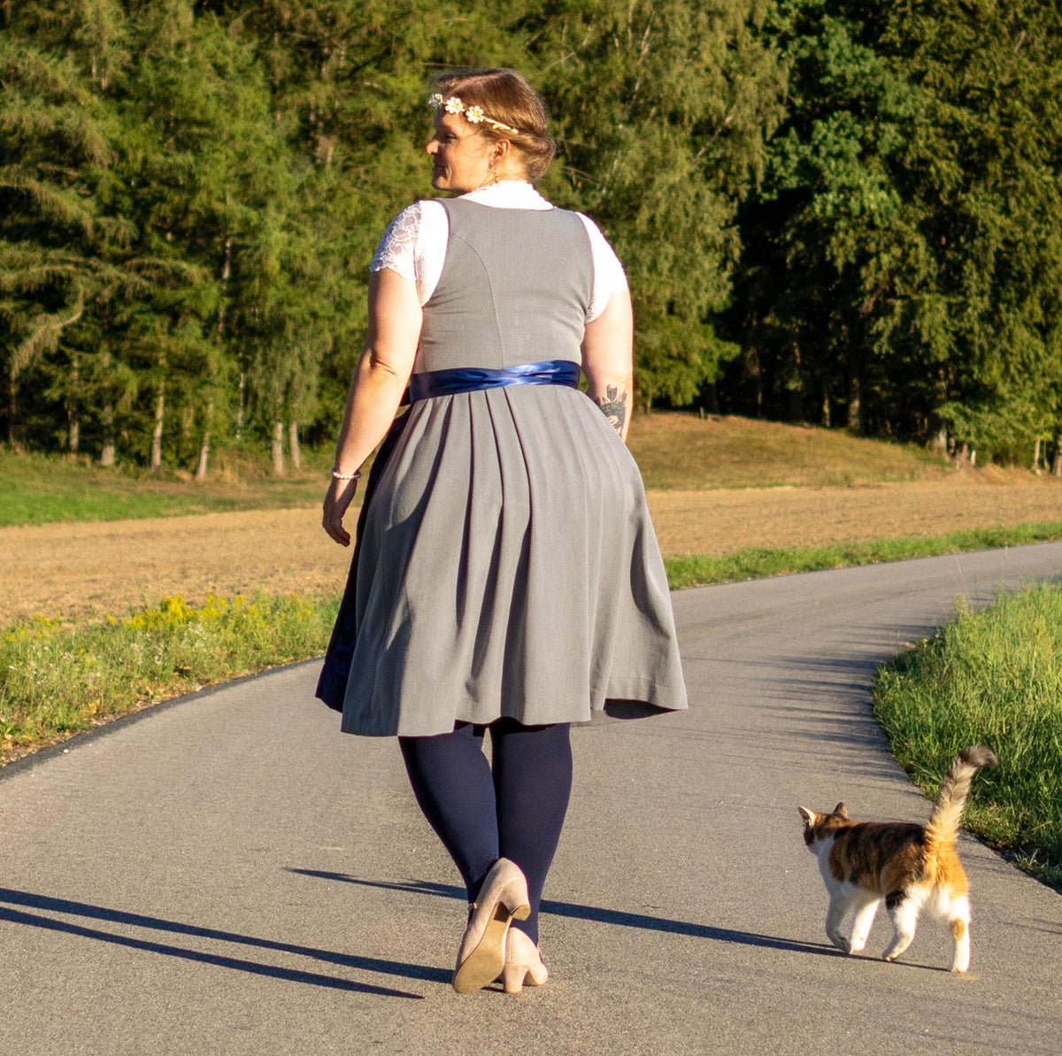 80 Denier Tights - Marinblå