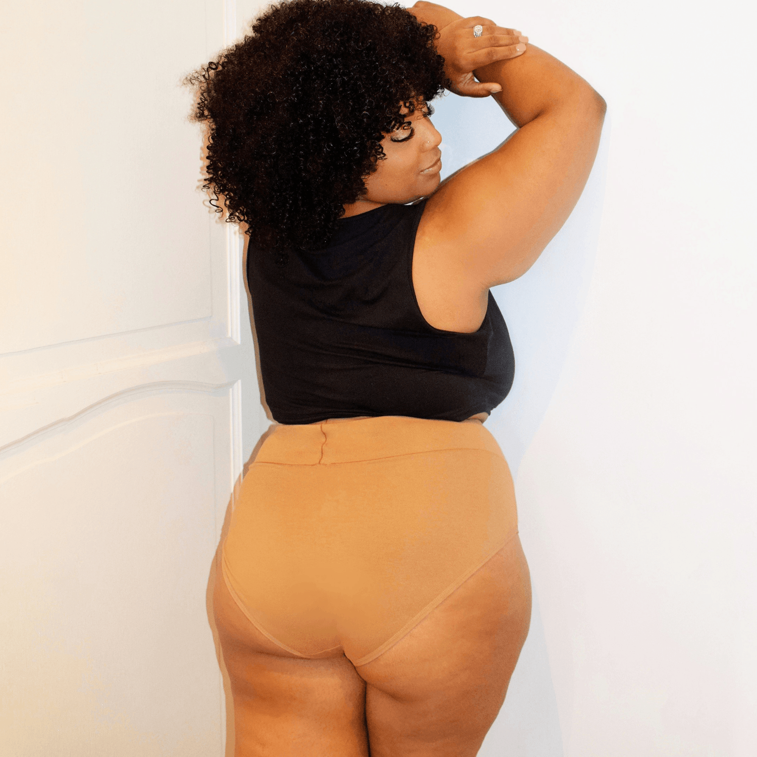 Bio-Baumwolle Vollständiger Slips - Caramel