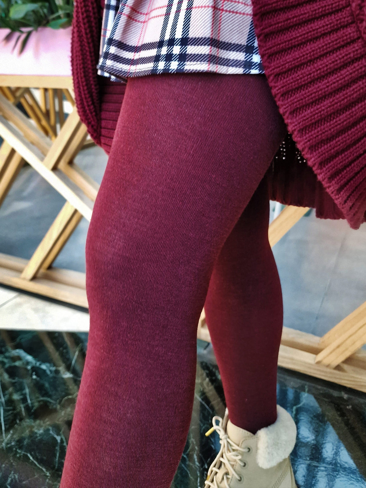 Merino Wollstrumpfhosen - Red Velvet Cake