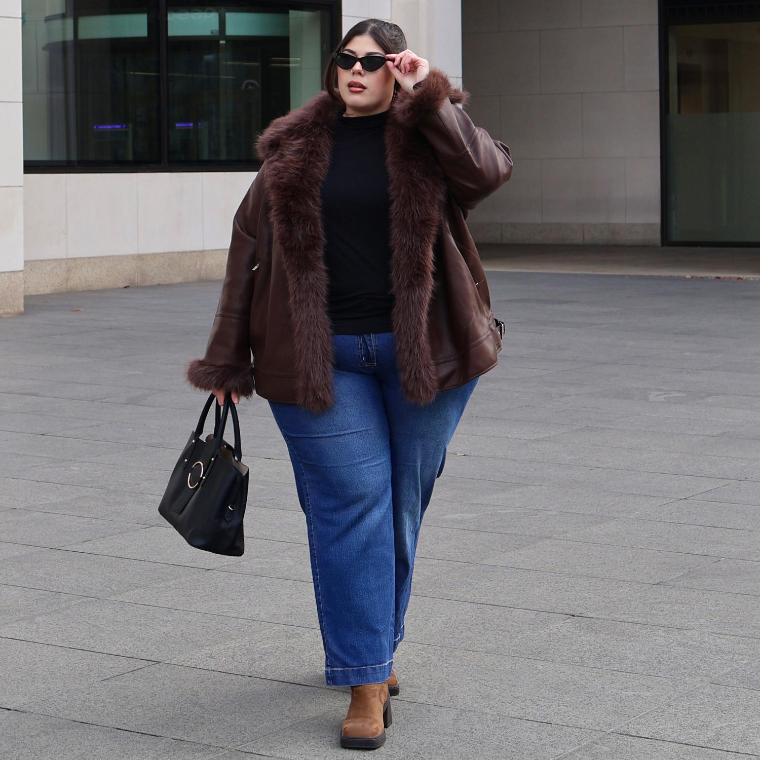 Amelia Aviator Jacke – Braun