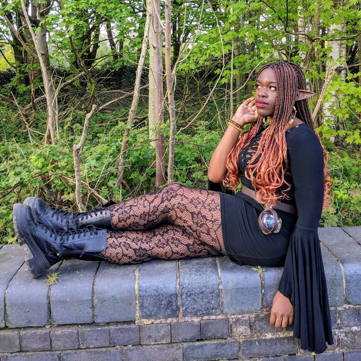 ACOTAR nätstrumpbyxor - Thorns & Roses
