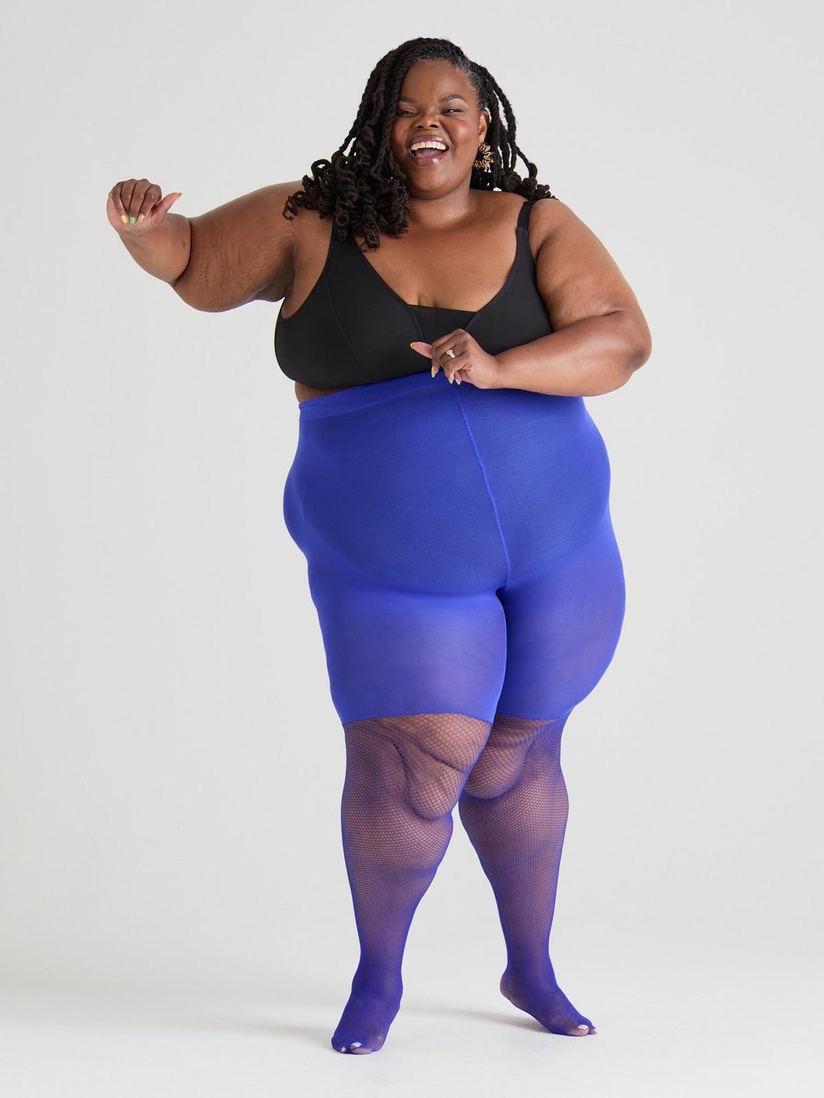 Thighs the Limit Fishnet - Arabesque