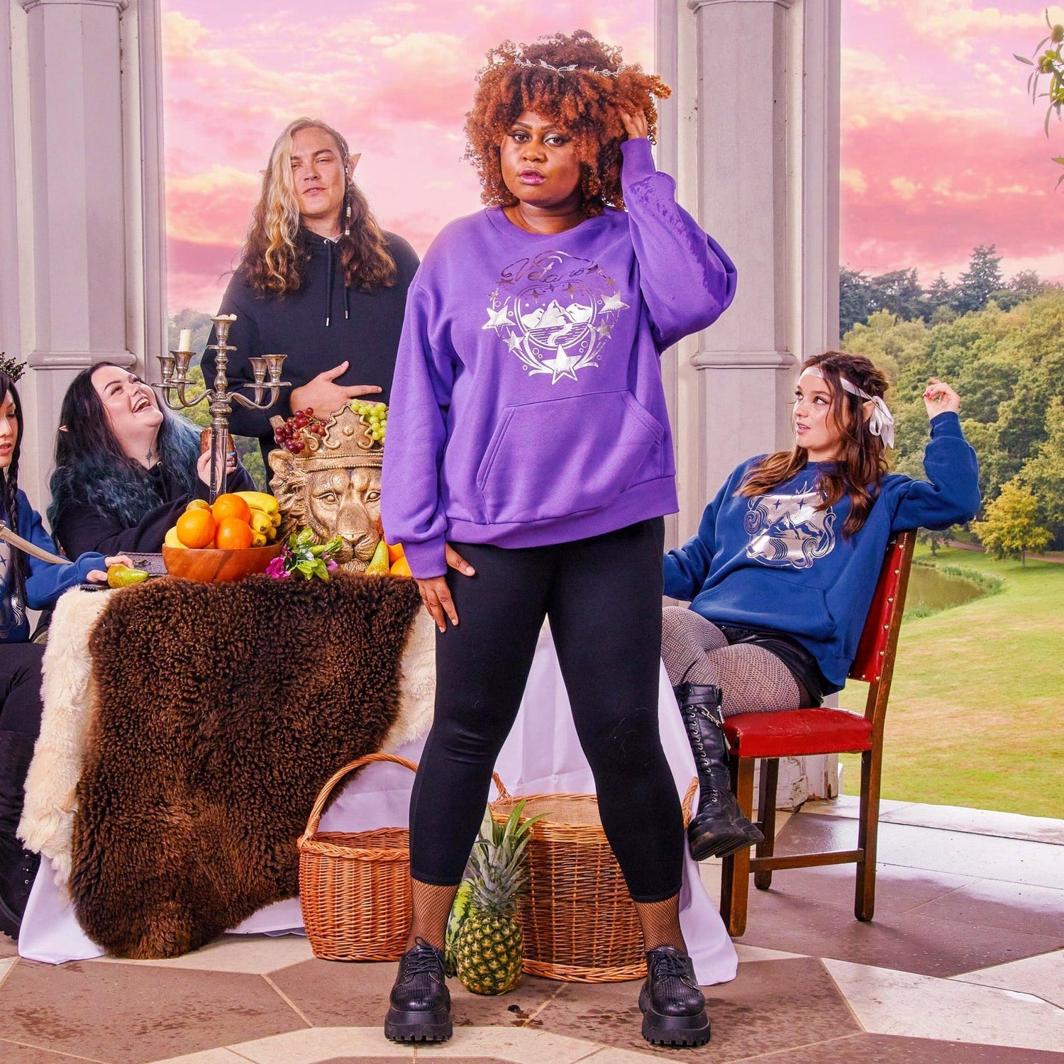 Bio-Baumwolle ACOTAR Sweatshirt mit Rundhalsausschnitt - Velaris
