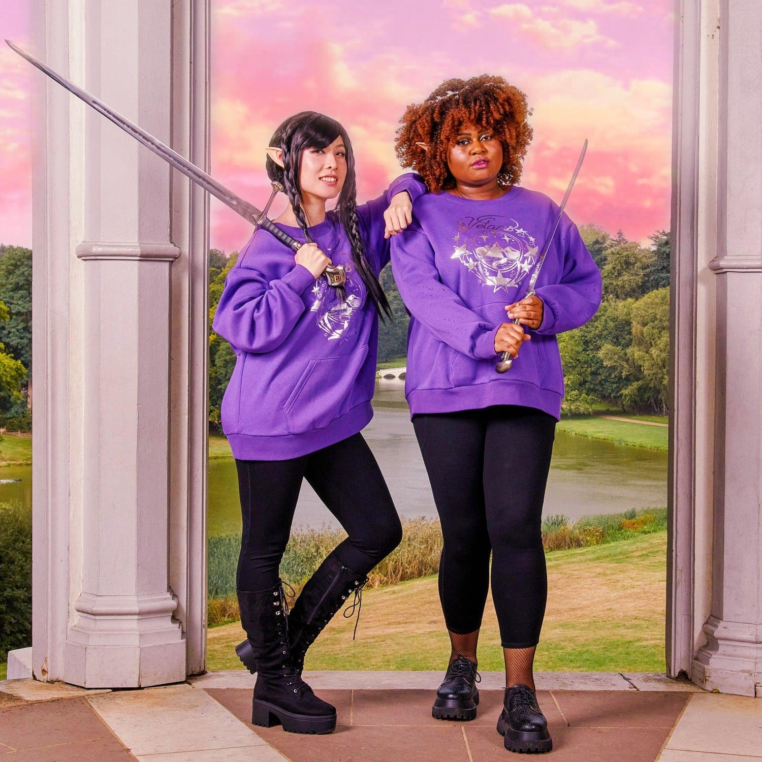 Bio-Baumwolle ACOTAR Sweatshirt mit Rundhalsausschnitt - Velaris
