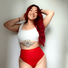 Cheeky High Leg Knickers - Lobster - Snag