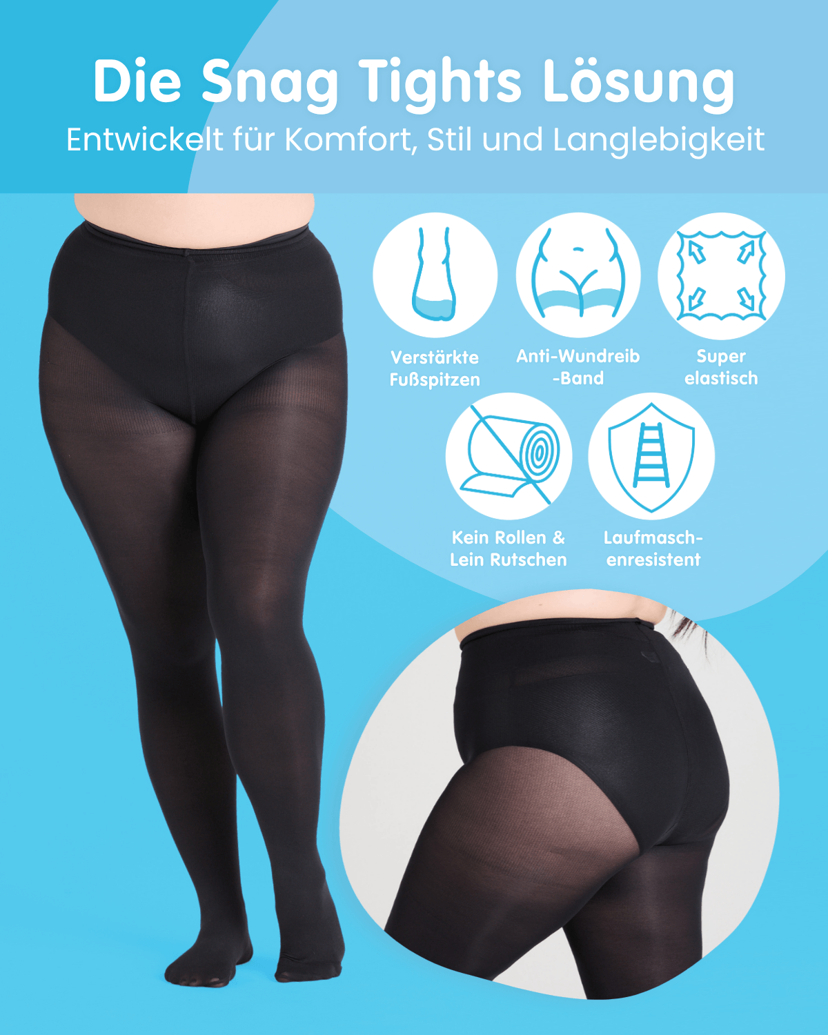 80 Denier Strumpfhosen - Unicorn Fluff
